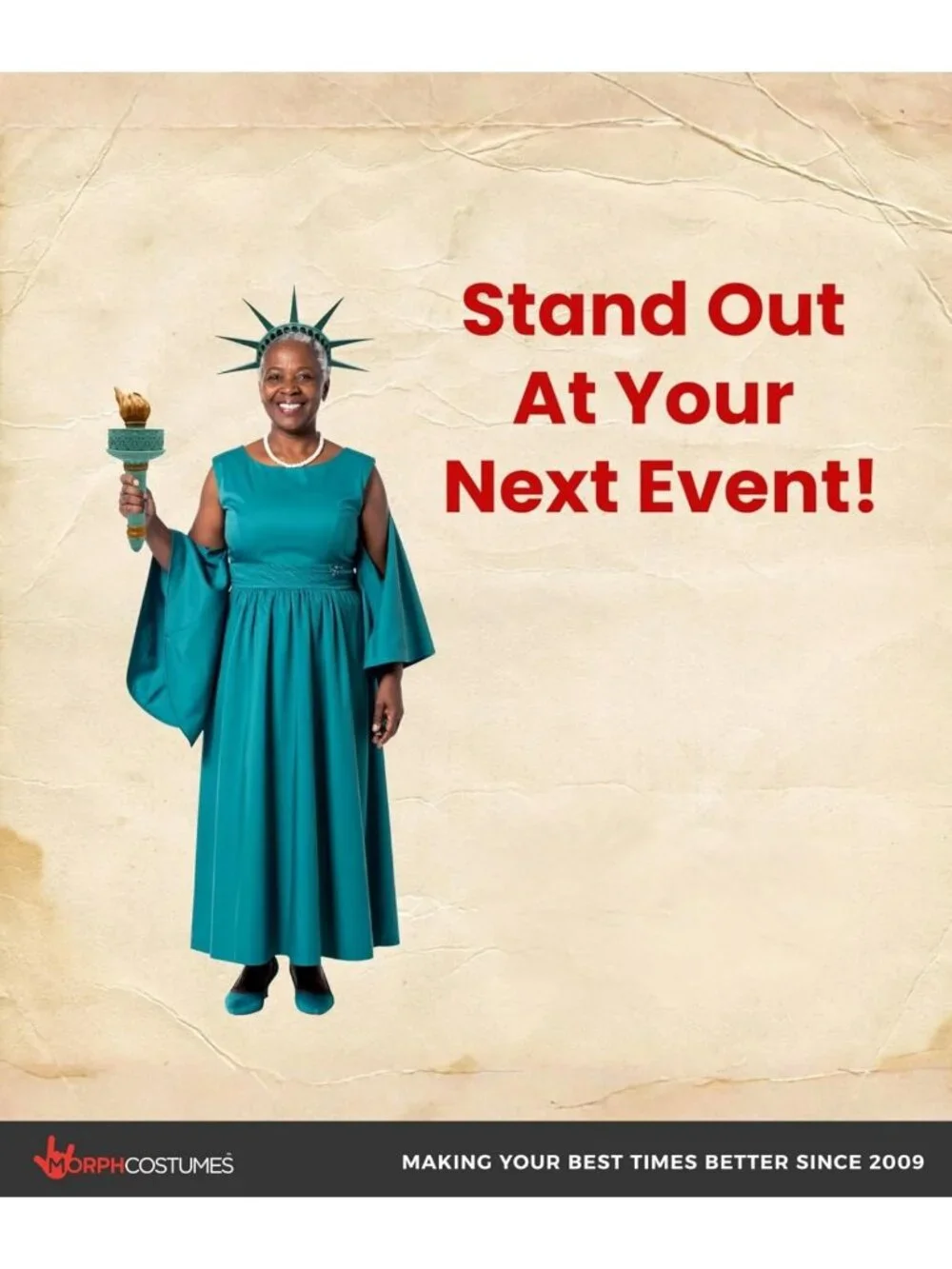 Statue of Liberty Crown & Torch Set - Green Costume Accessory for Parties